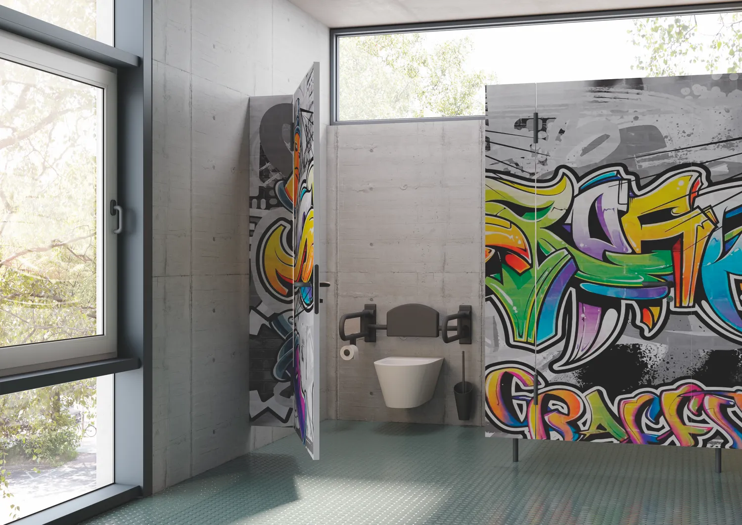 HEWI Toilettenbürstengarnitur „Serie 801“ 13 × 45,8 cm in Signalweiß HEWI Toilettenbürstengarnitur „Serie 801“ 13 × 45,8 cm in Signalweiß