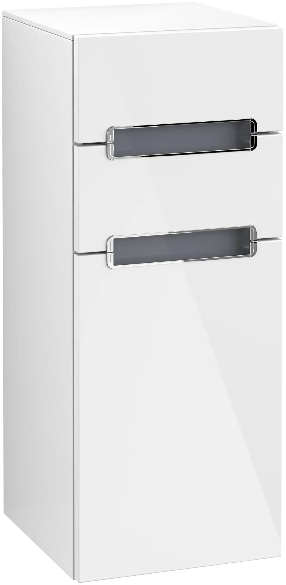 Villeroy & Boch Seitenschrank „Subway 2.0“ 35,6 × 85,7 × 37 × 37 cm Glossy White, Anschlag links, ohne Beleuchtung Villeroy & Boch Seitenschrank „Subway 2.0“ 35,6 × 85,7 × 37 × 37 cm Glossy White, Anschlag links, ohne Beleuchtung