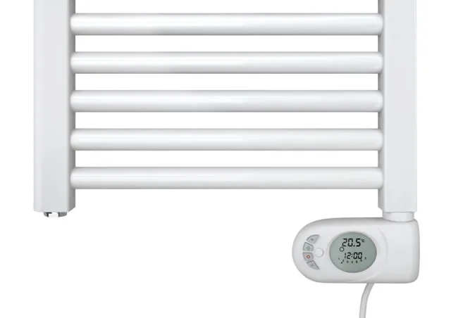 Zehnder Design-Elektroheizkörper „Zeno“ 50 × 125,8 cm in White Aluminium (glänzend)