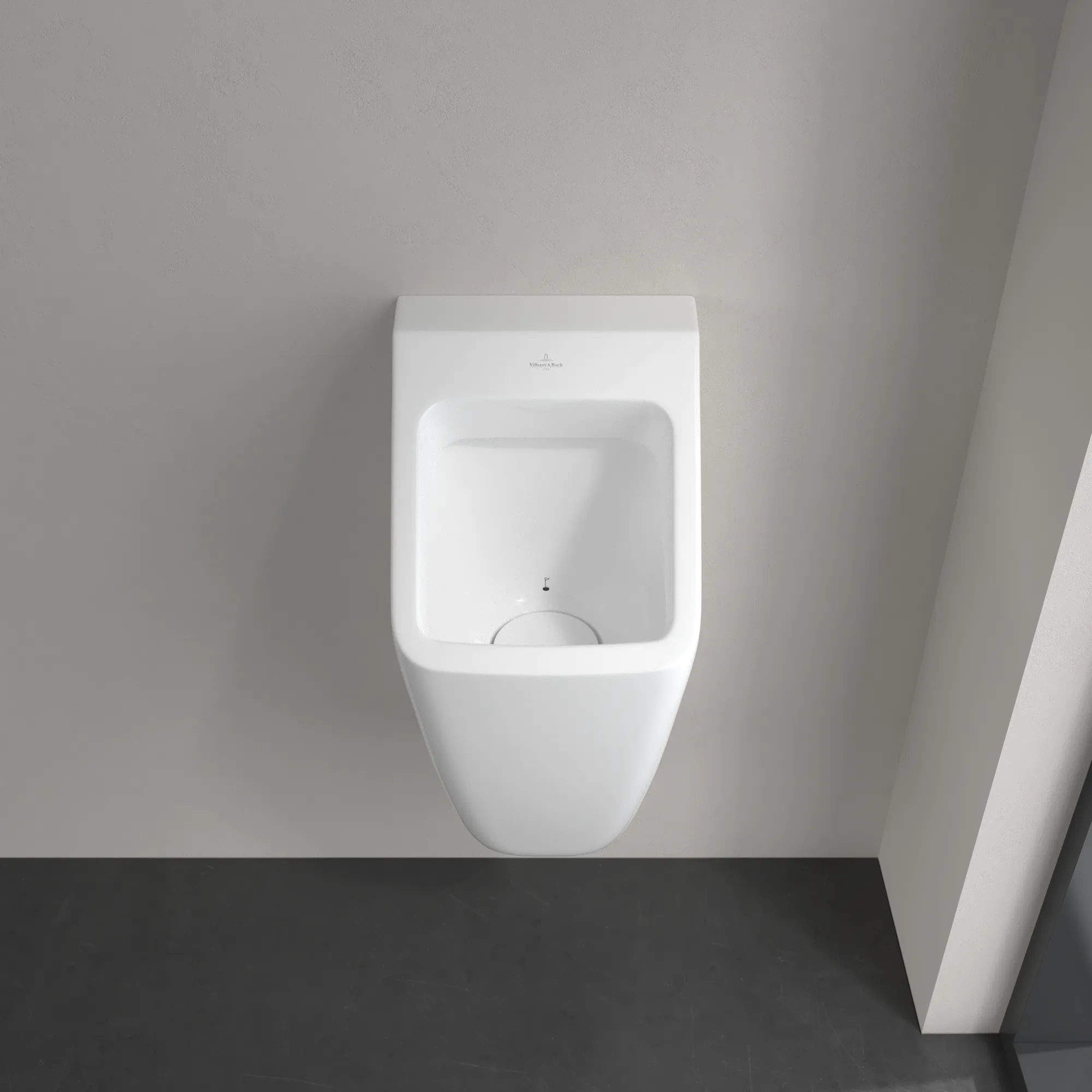Urinal „Architectura“, Befestigung verdeckt, Zulauf verdeckt, mit Zielobjekt 32,5 × 68 × 35,5 cm in Weiß Alpin Urinal „Architectura“, Befestigung verdeckt, Zulauf verdeckt, mit Zielobjekt 32,5 × 68 × 35,5 cm in Weiß Alpin