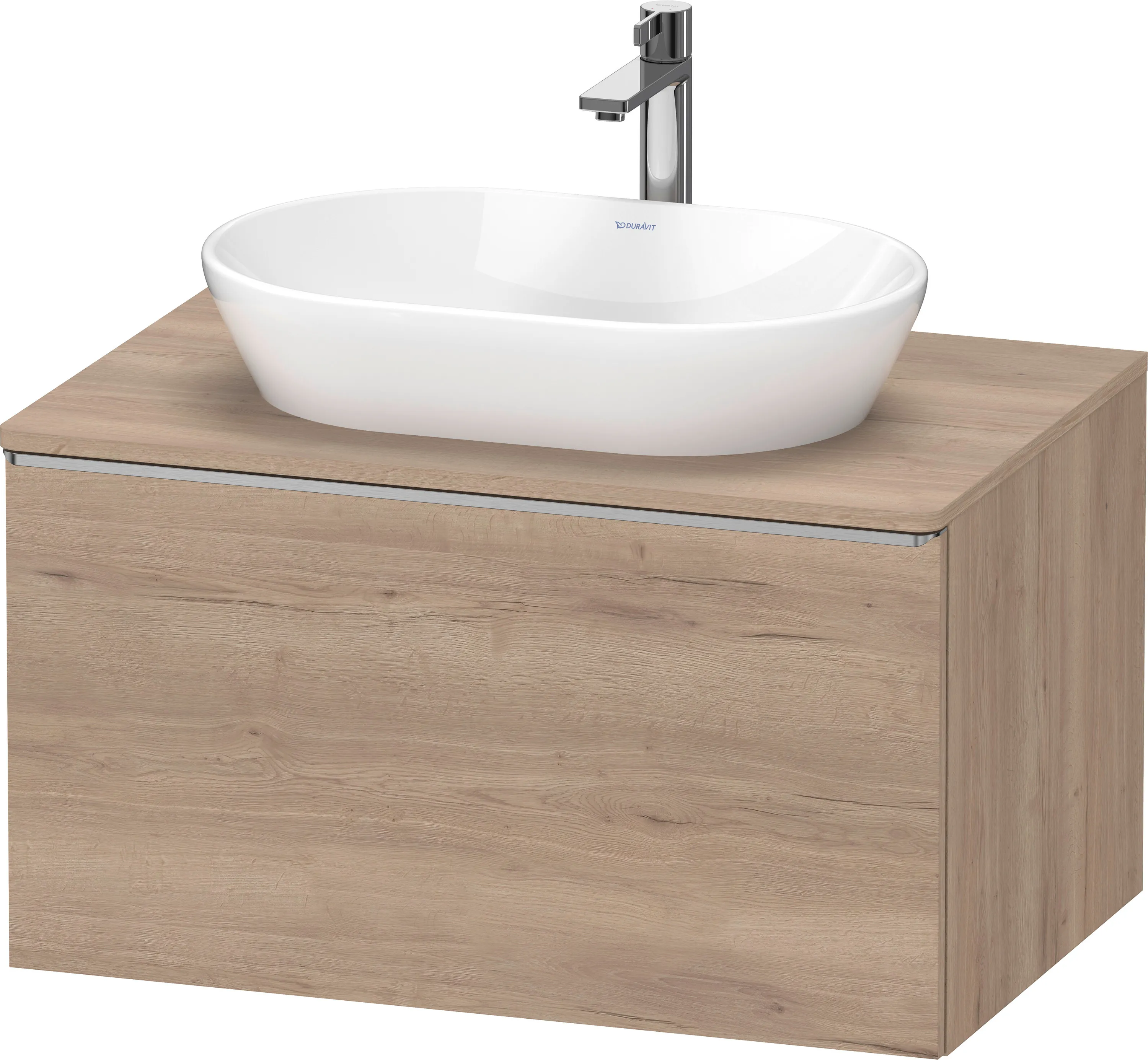 Duravit Waschtischunterschrank wandhängend „D-Neo“ 80 × 45,9 × 55 cm Eiche Marmoriert