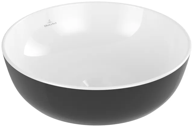 Villeroy & Boch Aufsatzwaschtisch aus TitanCeram „Artis“ ⌀ 430 mm in Coal Black