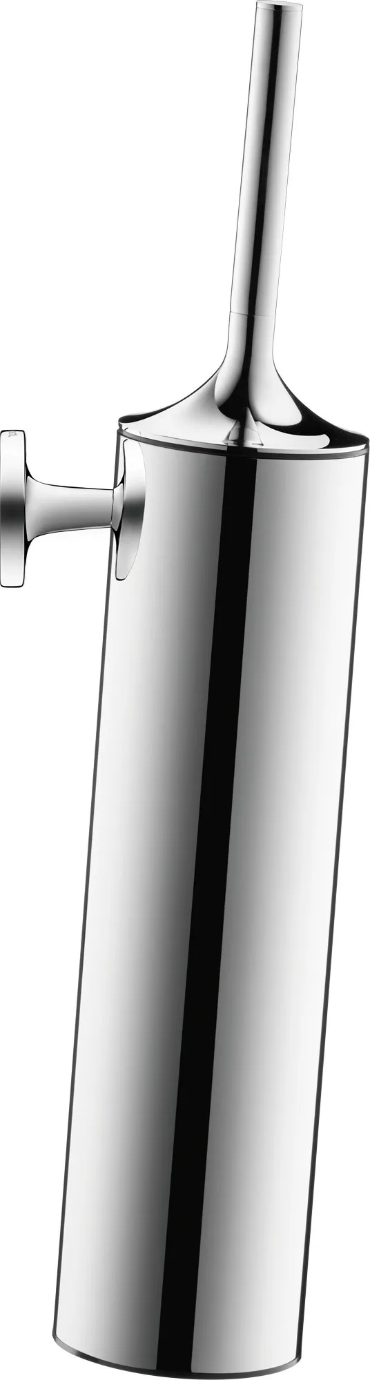 Duravit Toilettenbürstengarnitur „Starck T“ 8 × 43,5 cm in chrom, Befestigung sichtbar Duravit Toilettenbürstengarnitur „Starck T“ 8 × 43,5 cm in chrom, Befestigung sichtbar