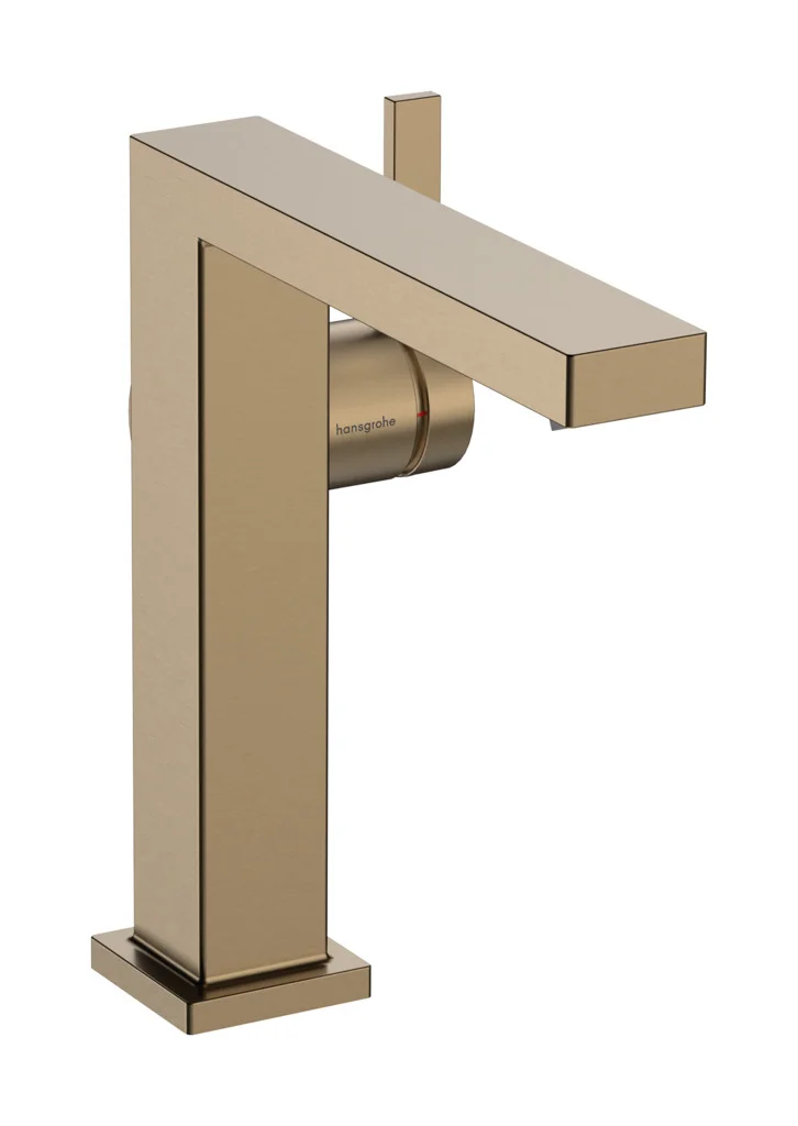 Hansgrohe Tecturis E Einhebel-Waschtischmischer 150 Fine CoolStart EcoSmart+ mit Push-Open Ablaufgarnitur, Brushed Bronze