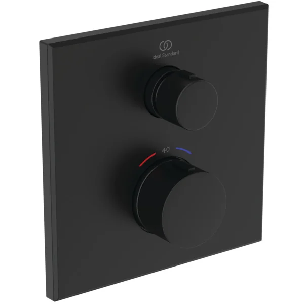 Ideal Standard Ceratherm Navigo Unterputz-Thermostat für Wanne & Dusche, 1 Verbraucher, Silk Black