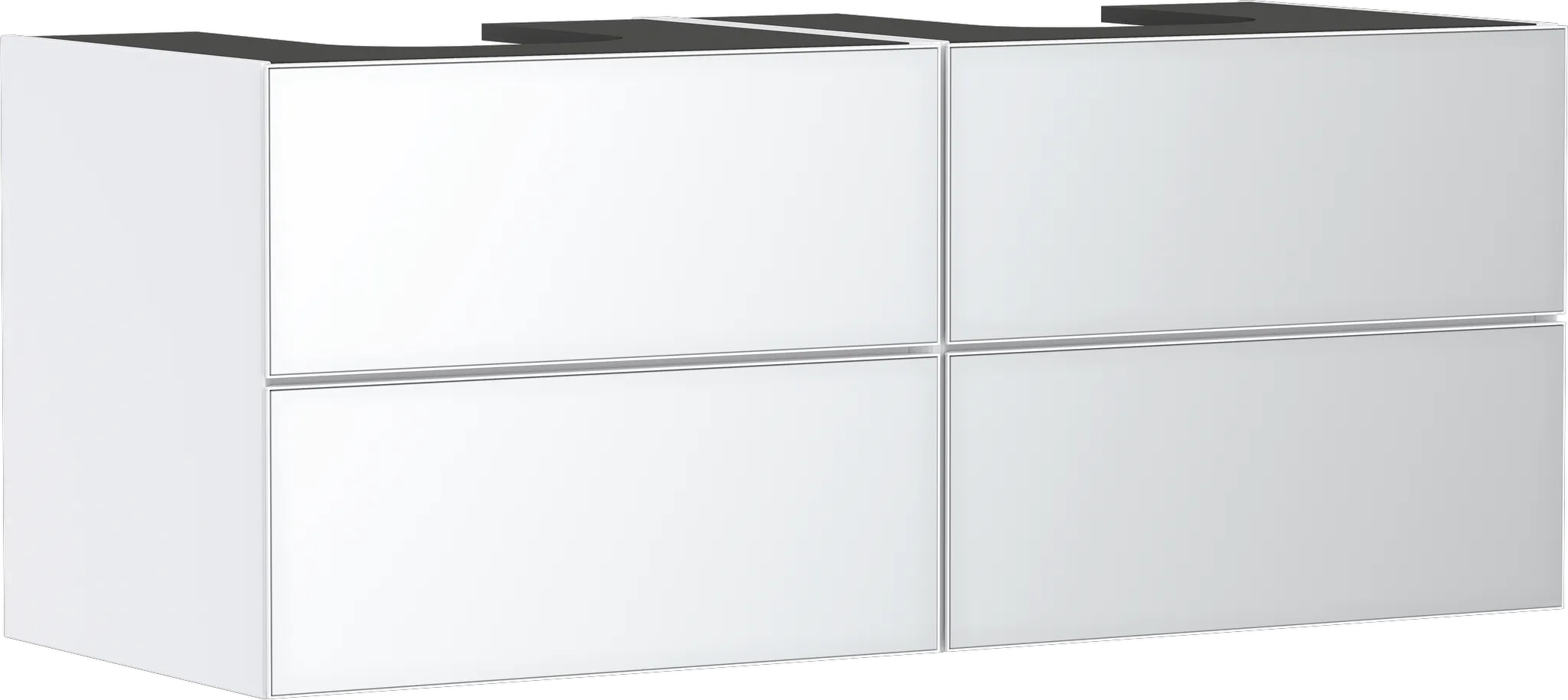 Hansgrohe Xevolos E Waschtischunterschrank Mattweiß 1370⁄550 mit 4 Schubkästen Hansgrohe Xevolos E Waschtischunterschrank Mattweiß 1370⁄550 mit 4 Schubkästen