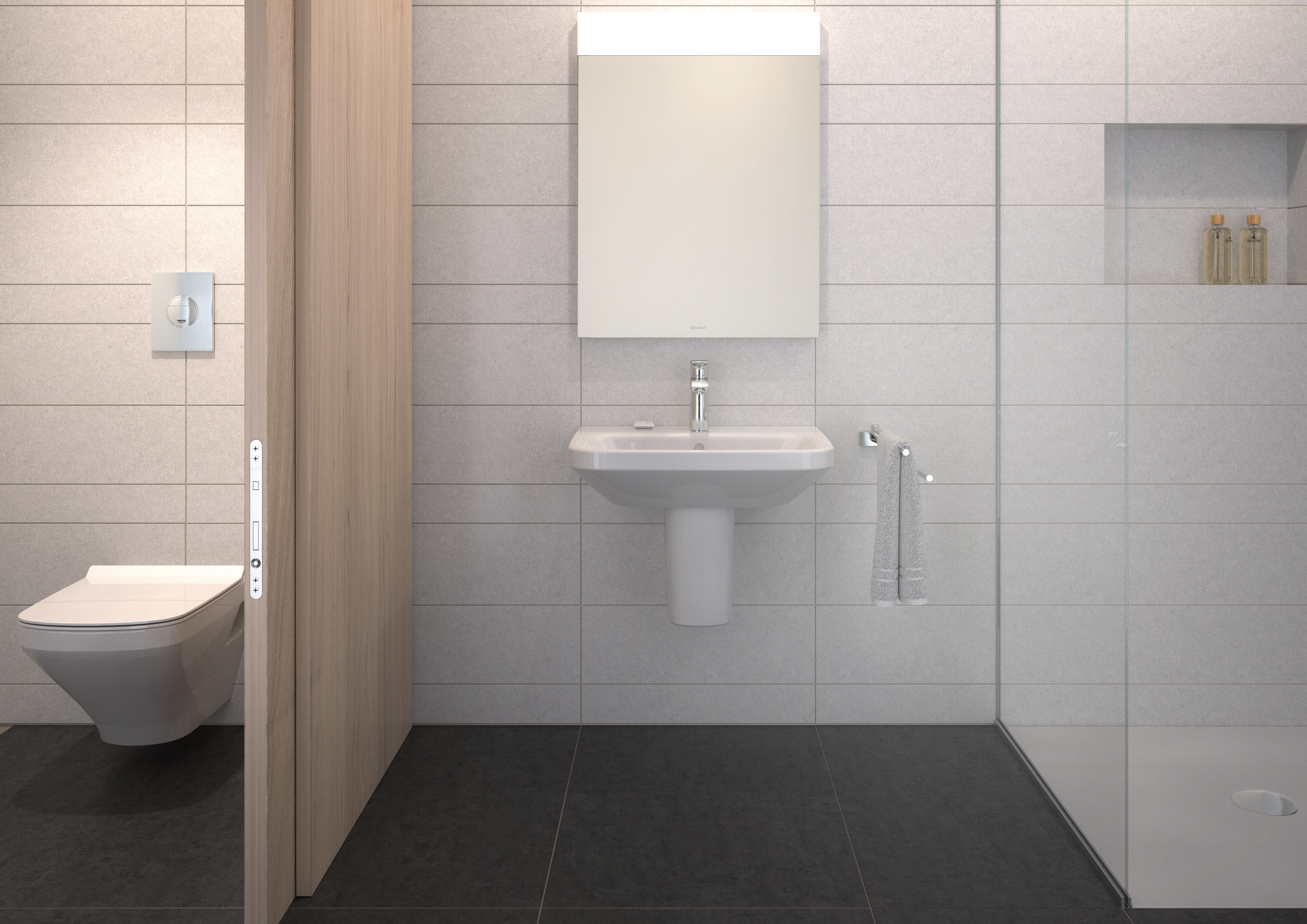 Wand-WC DuraStyle Compact 480 mm Tiefspüler, weiß