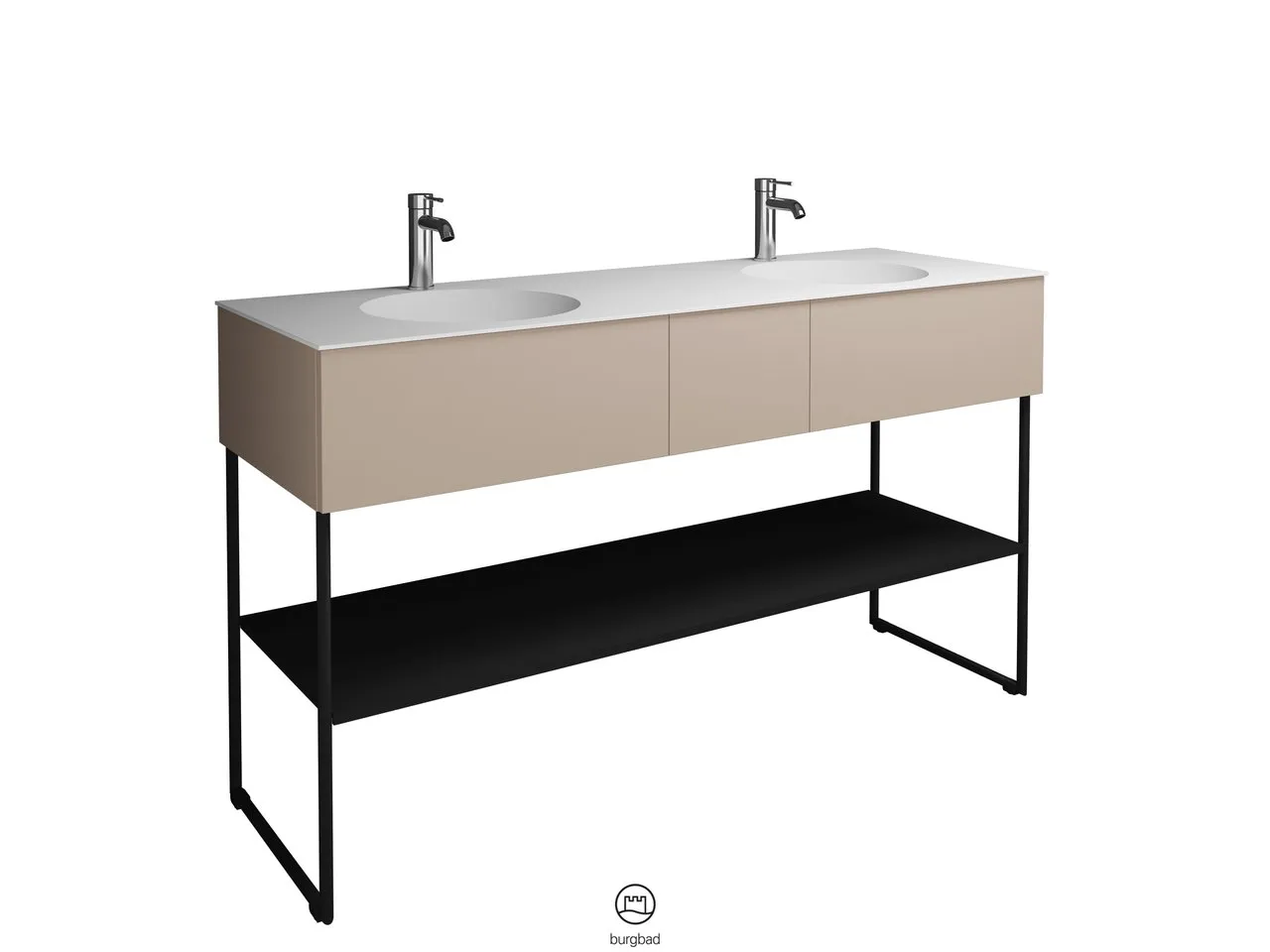 burgbad Badmöbelset „Coco“ in Sand Solid Matt