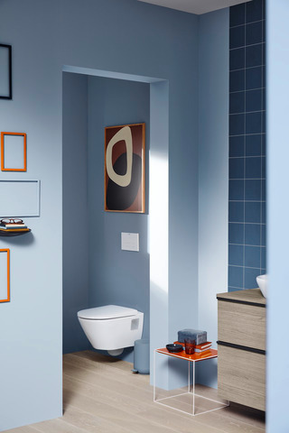 Wand-WC compact 480 mm D-Neo, weiß rimless, Tiefspüler Wand-WC compact 480 mm D-Neo, weiß rimless, Tiefspüler