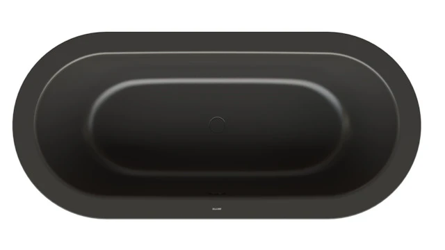 Bette Badewanne „BetteStarlet Oval Silhouette“ freistehend oval 185 × 85 cm in Anthracite