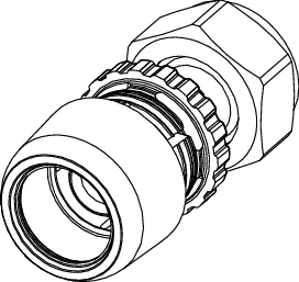 TECElogo-Ax Verschraubung, flachdichtend Dimension 25 × 1 1/4", Siliziumbronze TECElogo-Ax Verschraubung, flachdichtend Dimension 25 × 1 1/4", Siliziumbronze