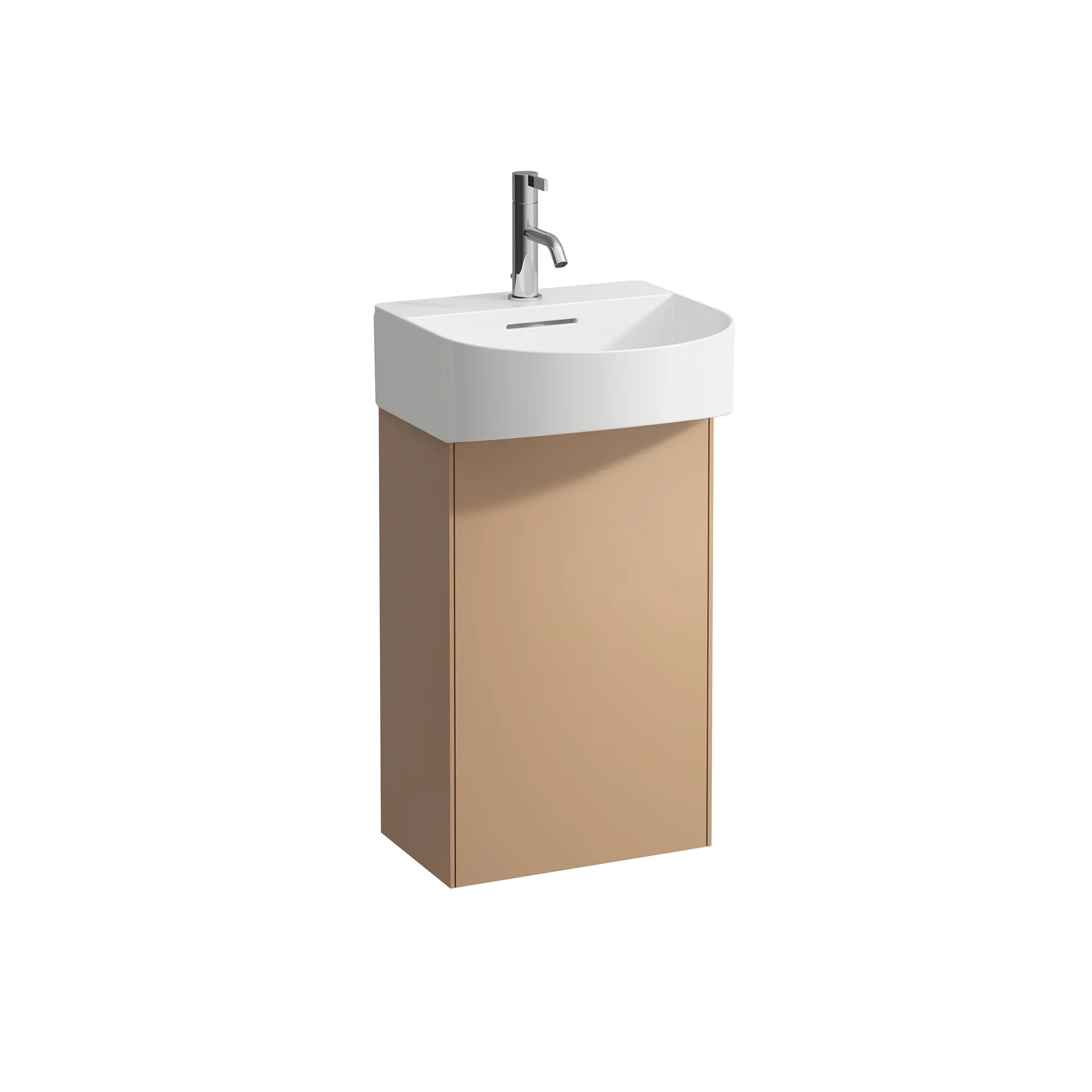 Laufen Waschtischunterbau „SONAR“ 240 × 600 × 385 mm Kupfer, Anschlag links Laufen Waschtischunterbau „SONAR“ 240 × 600 × 385 mm Kupfer, Anschlag links