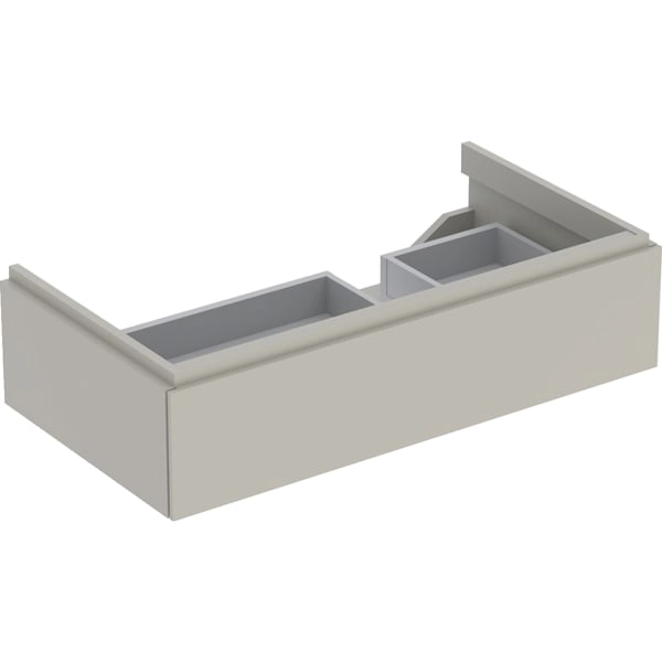 Geberit Xeno² Unterschrank für Waschtisch mit Ablagefläche, greige, 88 x 22 x 46,2 cm, mit einer Schublade Geberit Xeno² Unterschrank für Waschtisch mit Ablagefläche, greige, 88 x 22 x 46,2 cm, mit einer Schublade