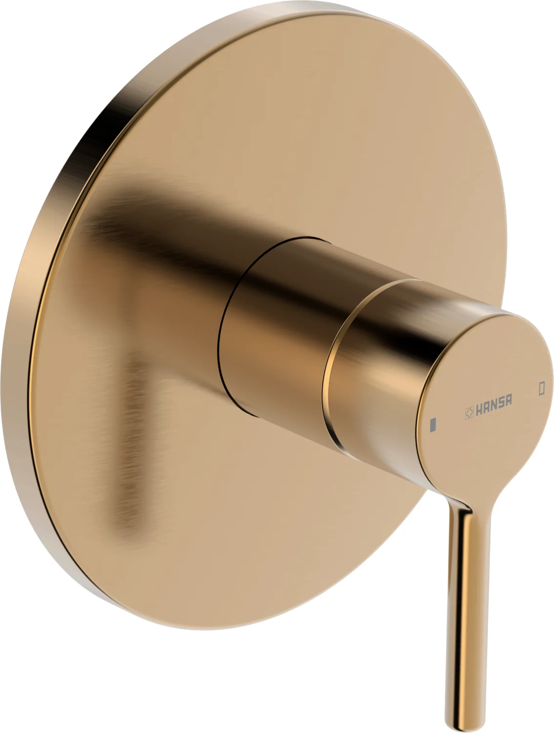 HansaVANTIS Duscharmatur Hansavantis 2022 EHM Fertigset für Brause-Batterie 8261 Rosette rund Bronze gebürstet