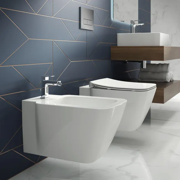 Ideal Standard Bidet „StradaII“, Befestigung verdeckt 36 × 54 × 30 cm Ideal Standard Bidet „StradaII“, Befestigung verdeckt 36 × 54 × 30 cm
