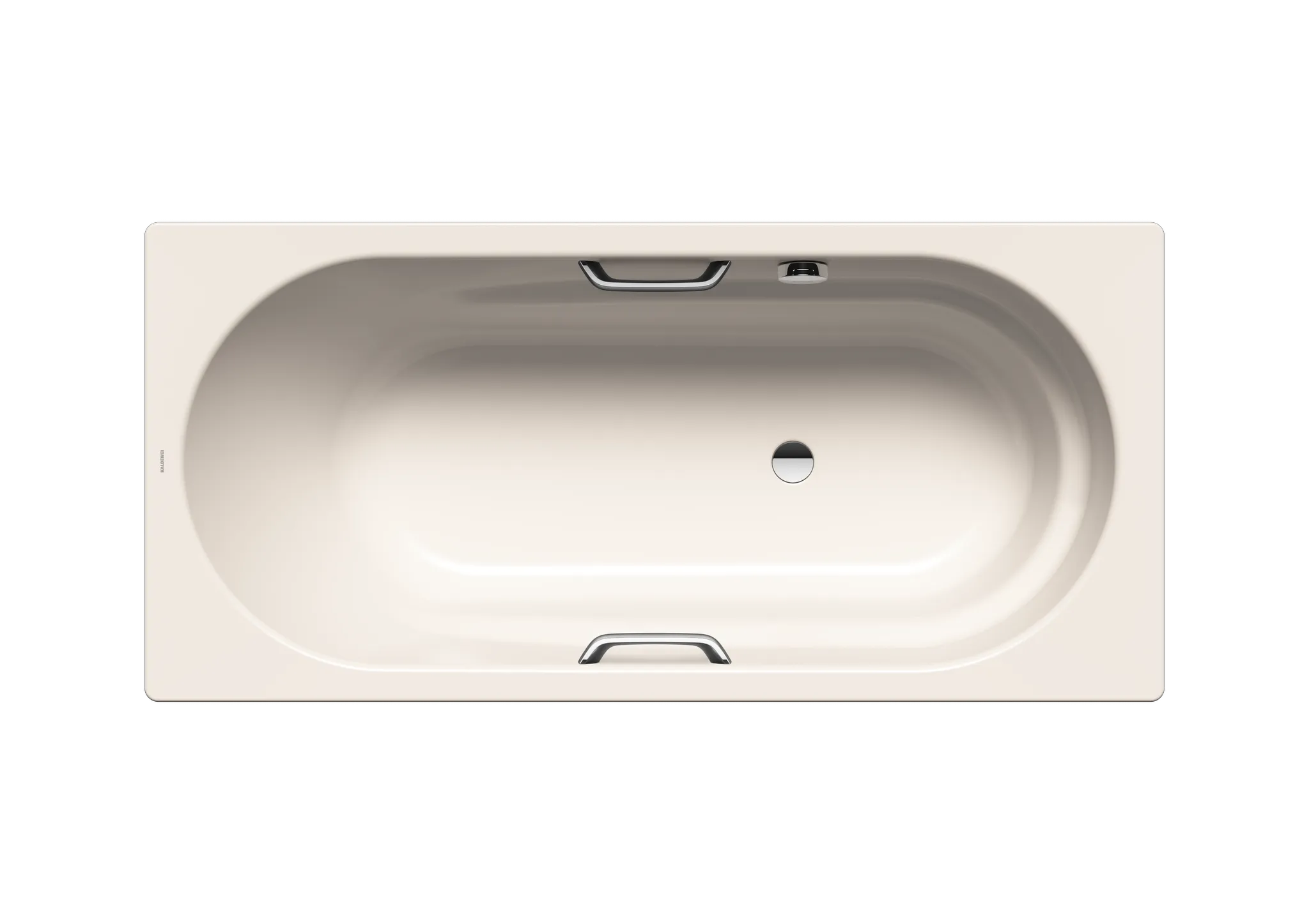 Kaldewei Badewanne „Vaio“ Star rechteck 170 × 80 cm, mit Grifflochbohrungen mit gegenüberliegender Überlaufbohrung, in pergamon