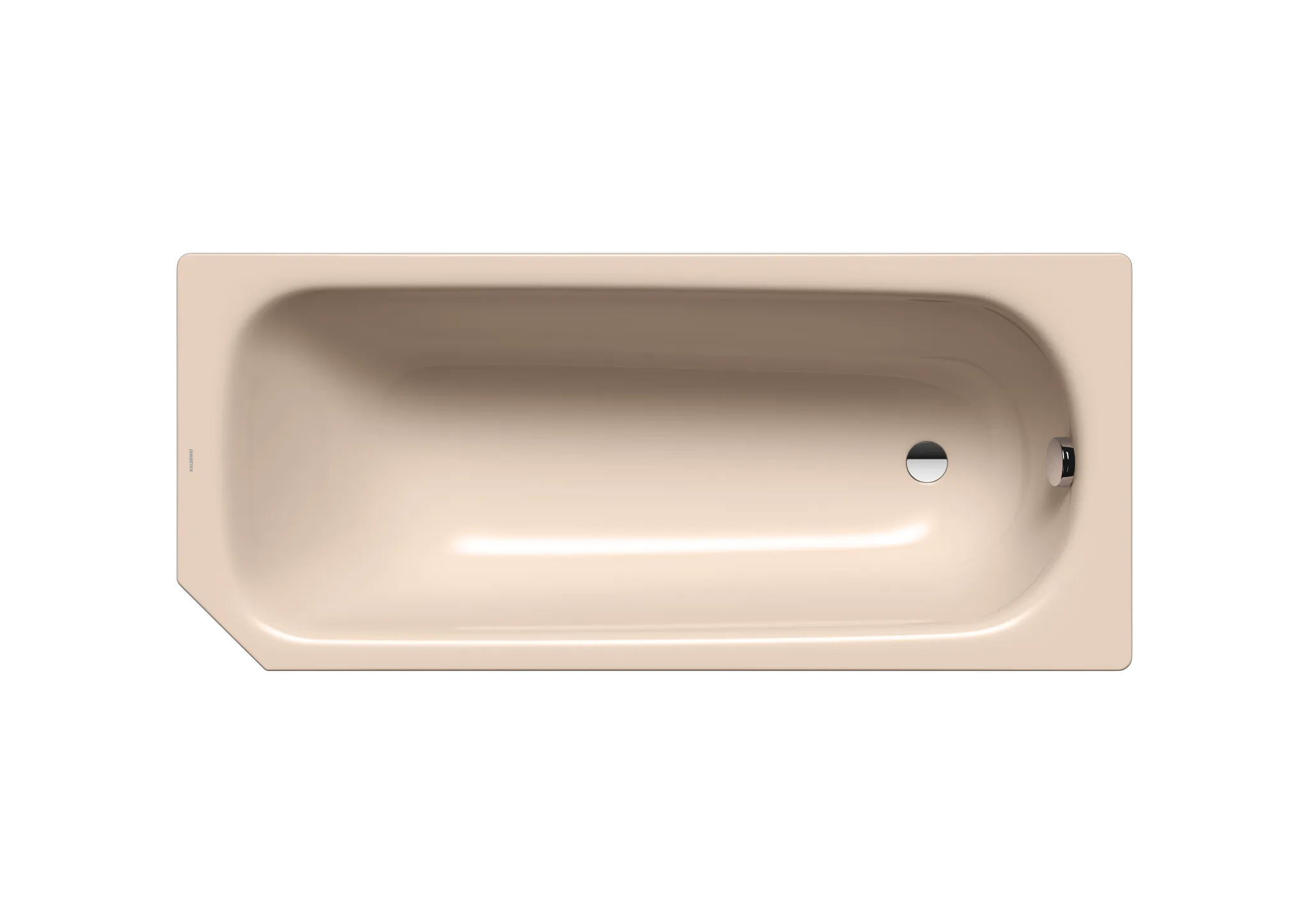 Kaldewei Badewanne „Saniform V1“ fünfeck rechteck 160 × 70 cm, ohne Wannenträger, ohne Grifflochbohrungen in bahamabeige