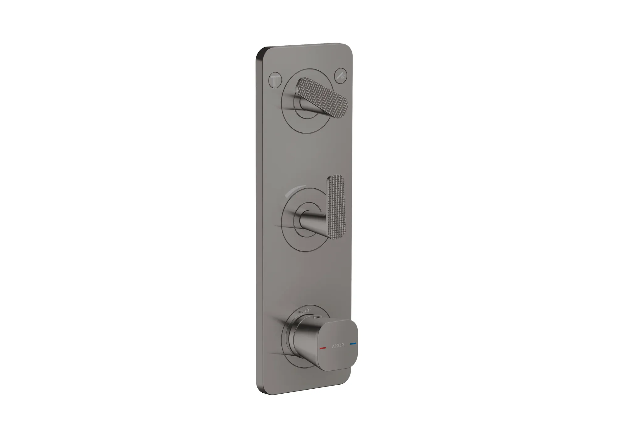 Hansgrohe Unterputz-Armatur „Axor Citterio C“ Ausladung 0 mm in Polished Black Chrome