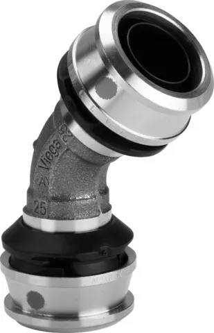 Viega „Raxofix“ 45°- Bogen 63 mm