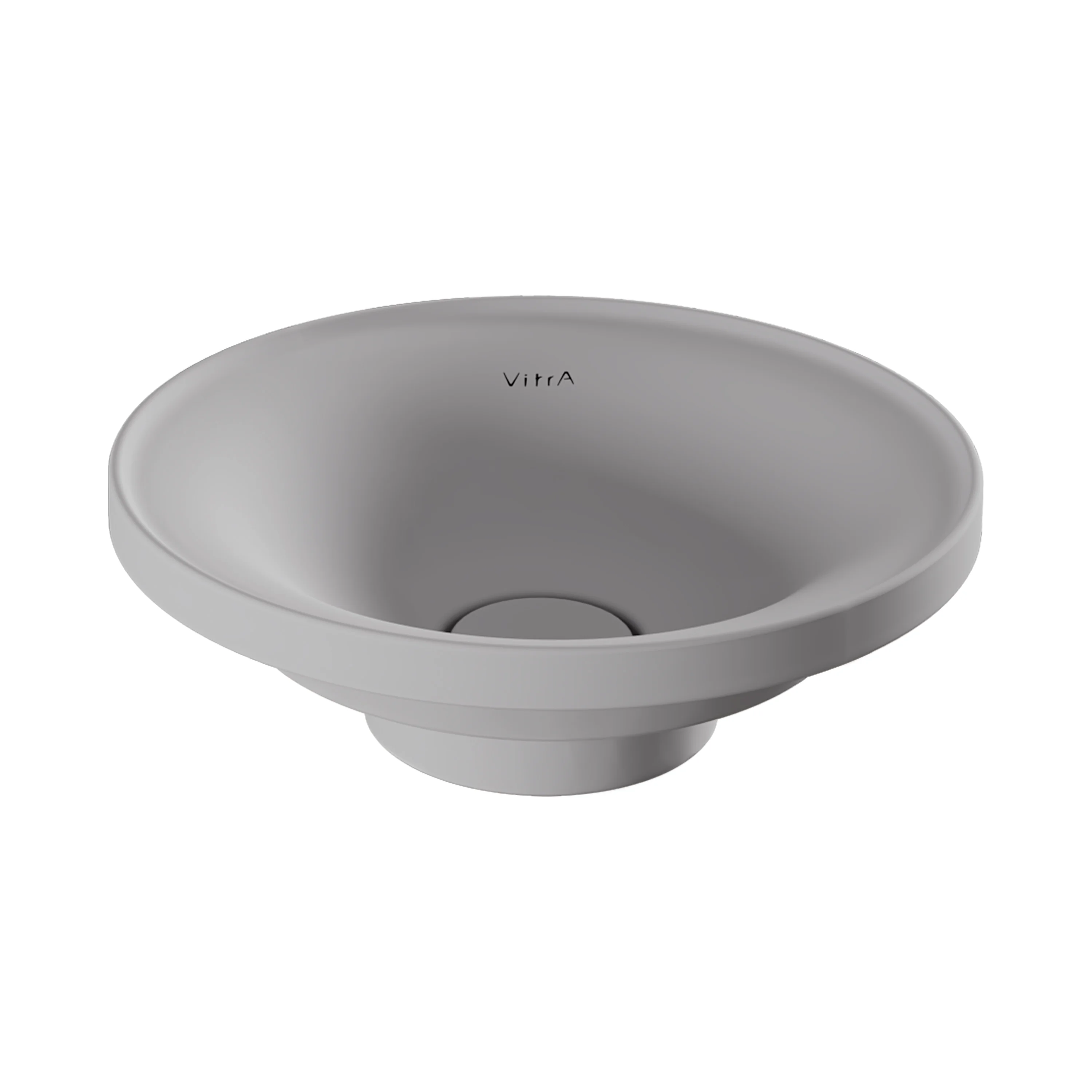 Glora Aufsatzschale mit LED-Ambientebeleuchtung freistehend rund 45 cm Steingrau Matt mit Oberflächenveredelung Clean Glora Aufsatzschale mit LED-Ambientebeleuchtung freistehend rund 45 cm Steingrau Matt mit Oberflächenveredelung Clean