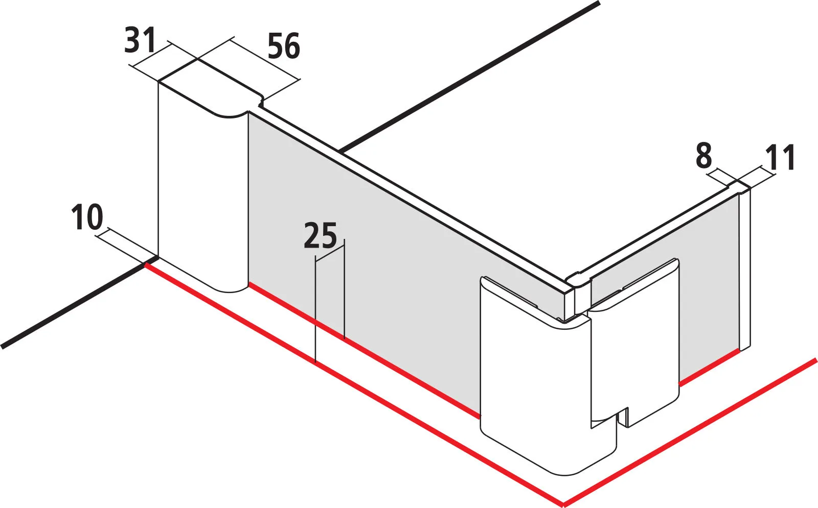 Kermi Duschdesign Walk-In-Duschkabine WALK-IN Wall mit beweglichem Flügel links „PASA XP“ Glas Klar, Profile Silber Mattglanz, BV: 714 - 744 mm GAK: 705 - 735 mm WE: 730 - 760 mm H: 1850 mm Kermi Duschdesign Walk-In-Duschkabine WALK-IN Wall mit beweglichem Flügel links „PASA XP“ Glas Klar, Profile Silber Mattglanz, BV: 714 - 744 mm GAK: 705 - 735 mm WE: 730 - 760 mm H: 1850 mm