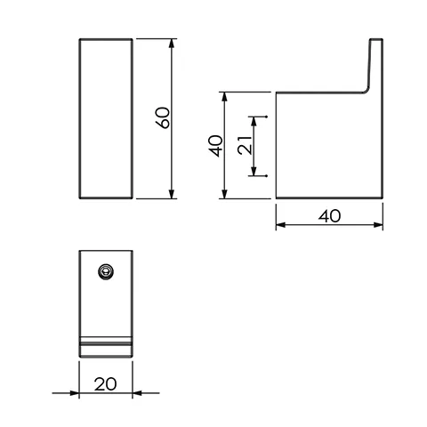 Kludi VELA C Haken Brushed Gold, Artikel-Nr. 31984N0
