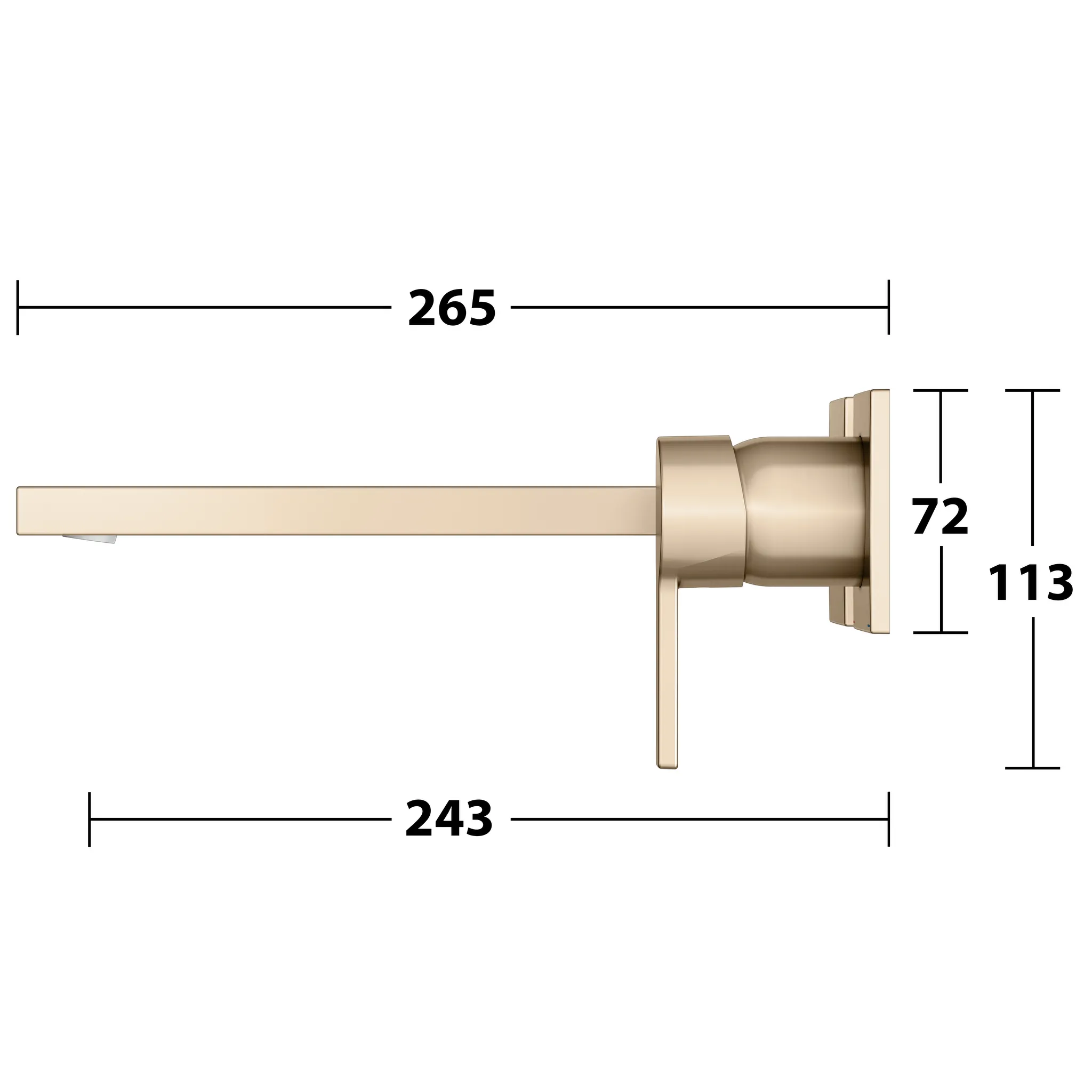 EHM-WT-Mischer Edition 11 51116, UP, Ausladung 243 mm, Bronze gebürstet EHM-WT-Mischer Edition 11 51116, UP, Ausladung 243 mm, Bronze gebürstet