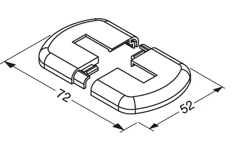Zubehör Kunststoffkappe Antirutsch für STF weiß