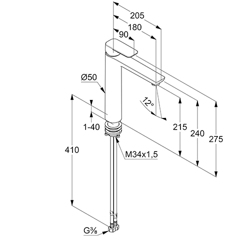 PURE & STYLE WaschtischEHM DN 10, Waschschüssel ohne Ablaufg. chrom PURE & STYLE WaschtischEHM DN 10, Waschschüssel ohne Ablaufg. chrom