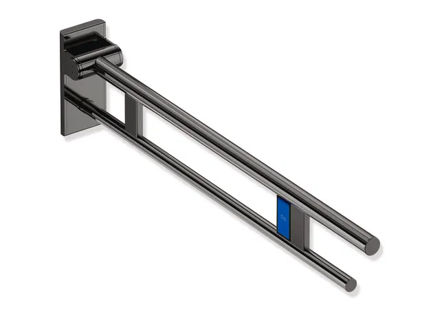 Mobiler Stützklappgriff Duo, Design A des Systems 900, Edelstahl, PVD, Ausladung 900 mm, mit Funk-Spülauslösung, Ausführung links, in Farbe CK (messing glänzend) Mobiler Stützklappgriff Duo, Design A des Systems 900, Edelstahl, PVD, Ausladung 900 mm, mit Funk-Spülauslösung, Ausführung links, in Farbe CK (messing glänzend)