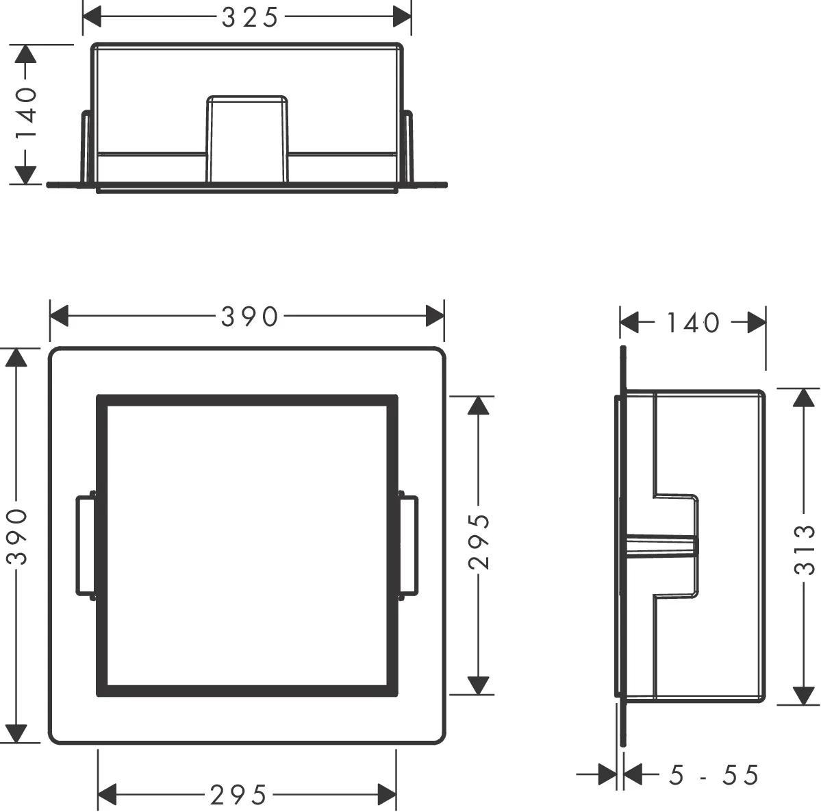 Hansgrohe Modul „XtraStoris Rock“ Hansgrohe Modul „XtraStoris Rock“