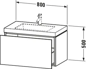 Duravit Möbelset c-shaped Set wandhängend wandhängend „L-Cube“ 80 × 50 × 48 cm Betongrau Matt Duravit Möbelset c-shaped Set wandhängend wandhängend „L-Cube“ 80 × 50 × 48 cm Betongrau Matt