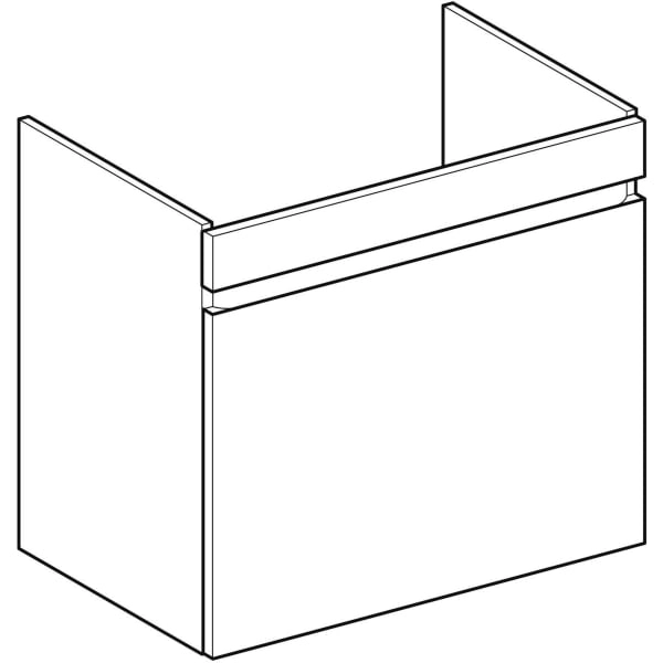 Renova Plan Unterschrank für Waschtisch, mit einer Schublade und einer Innenschublade: 68.2x60.6x44.6cm, Breite Waschtisch=75cm, Nussbaum hickory hell Renova Plan Unterschrank für Waschtisch, mit einer Schublade und einer Innenschublade: 68.2x60.6x44.6cm, Breite Waschtisch=75cm, Nussbaum hickory hell