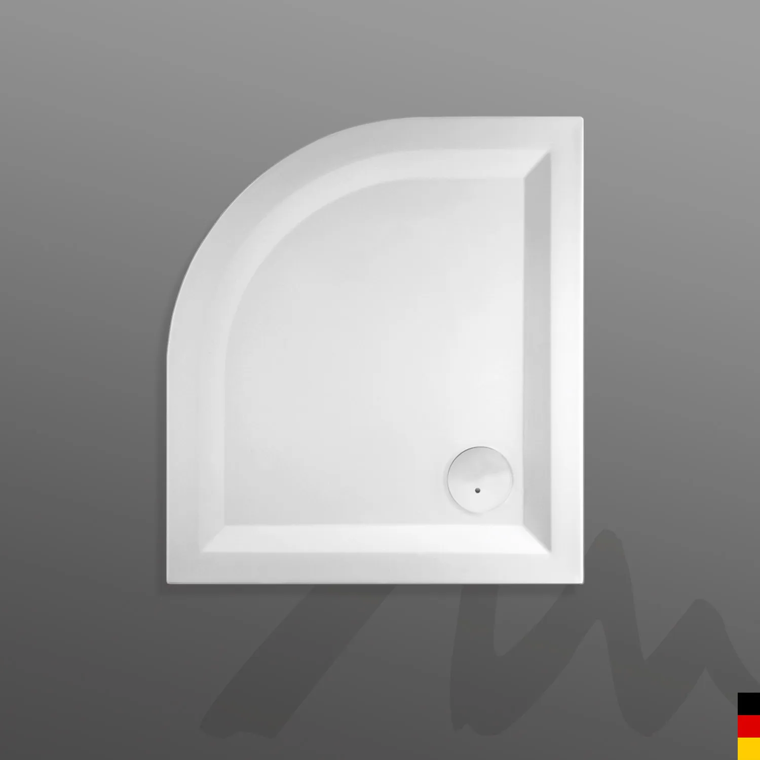 Mauersberger Acryl-Duschwanne albis 90/80 SF links, 900x800x50, weiß