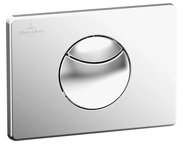 Villeroy & Boch ViConnect WC-Betätigungsplatte 100S Weiß Villeroy & Boch ViConnect WC-Betätigungsplatte 100S Weiß