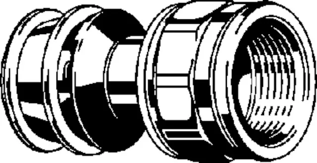 Viega „Raxofix“ Übergangsstück mit 1 Muffe und Innengewinde 50 mm × 1 1/2″