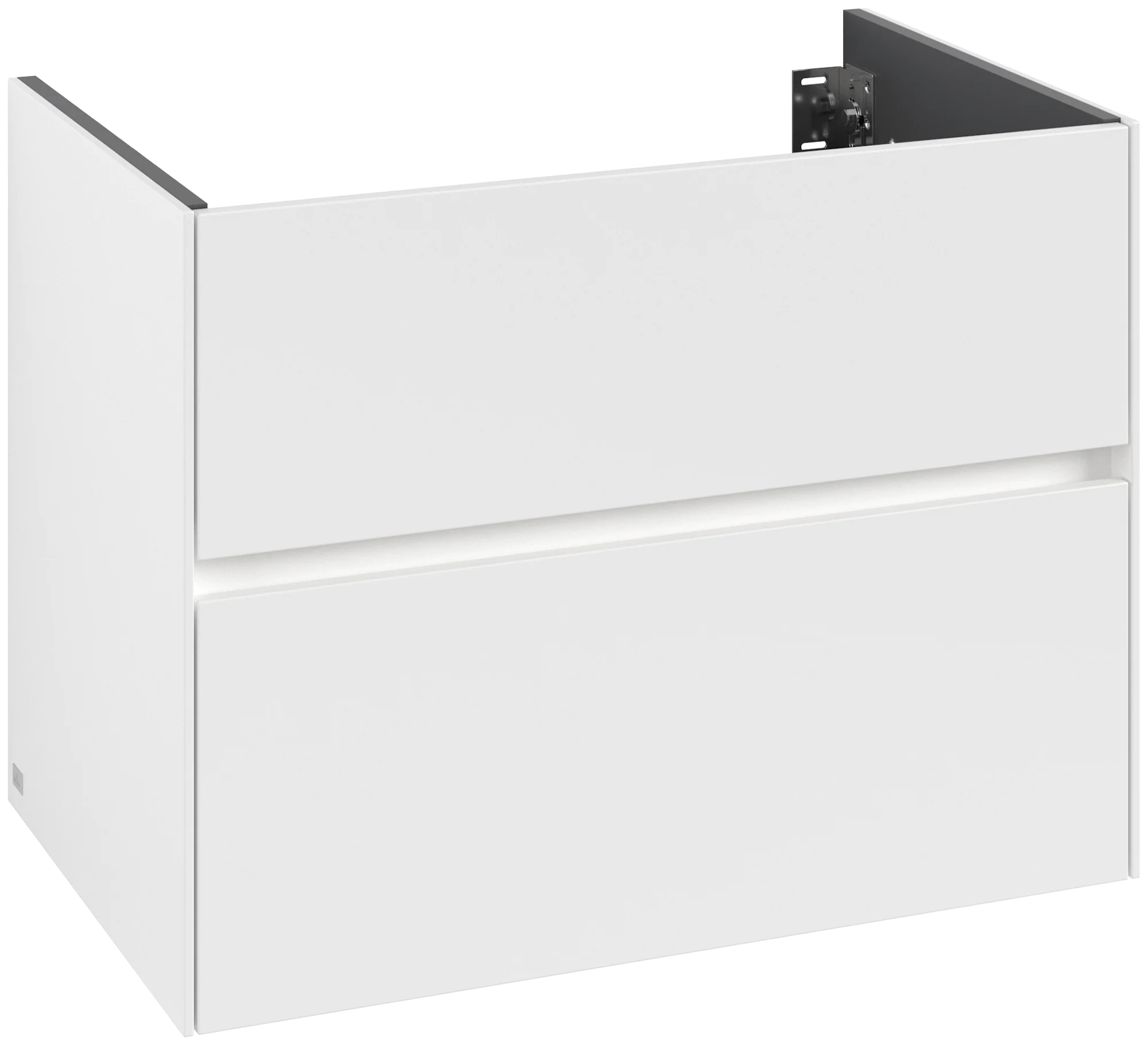 Villeroy & Boch Waschbeckenunterschrank Collaro C138B0, Eckig White Matt, 796x603x498mm, mit Beleuchtung und 2 Auszügen
