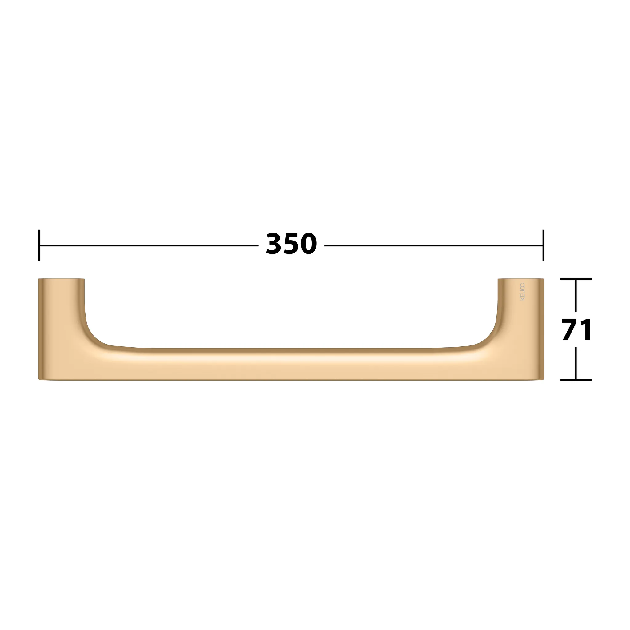 Edition 400 Haltegriff 350 mm Messing gebürstet Edition 400 Haltegriff 350 mm Messing gebürstet