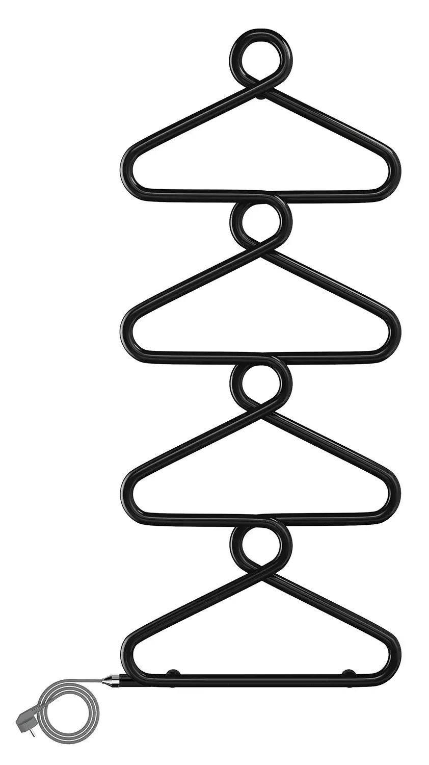Zehnder Design-Heizkörper Archibald elektrisch IHE, 1.230 x 50 x 525 mm, Grau Aluminium, 25-mm-Stahlrohre, IP65, montagefertig mit Wandkonsolen