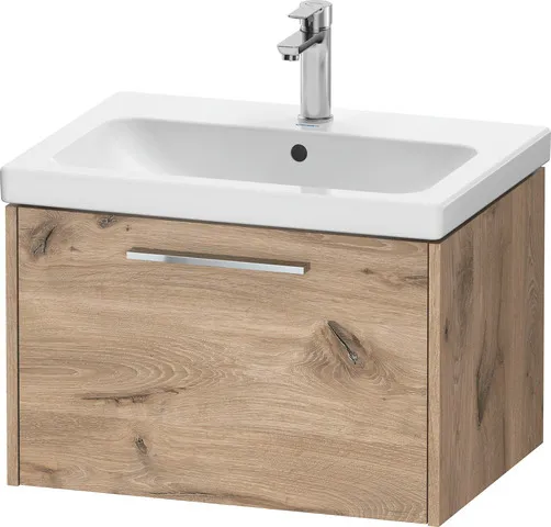 Duravit Waschtischunterschrank Wandhängend „D-Code“ 63,4 × 40 × 46 cm in Eiche Marmoriert