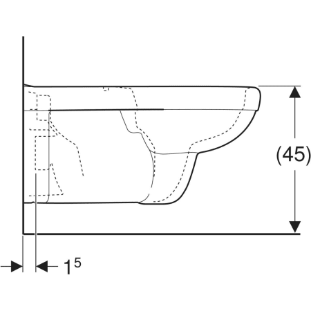 Wand-Tiefspül-WC „Renova Comfort Square“ 70 cm in weiß alpin Wand-Tiefspül-WC „Renova Comfort Square“ 70 cm in weiß alpin