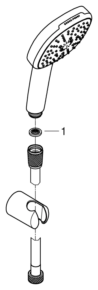 Grohe Tempesta Cube 110 Wandhalterset 3 Strahlarten matt black Grohe Tempesta Cube 110 Wandhalterset 3 Strahlarten matt black