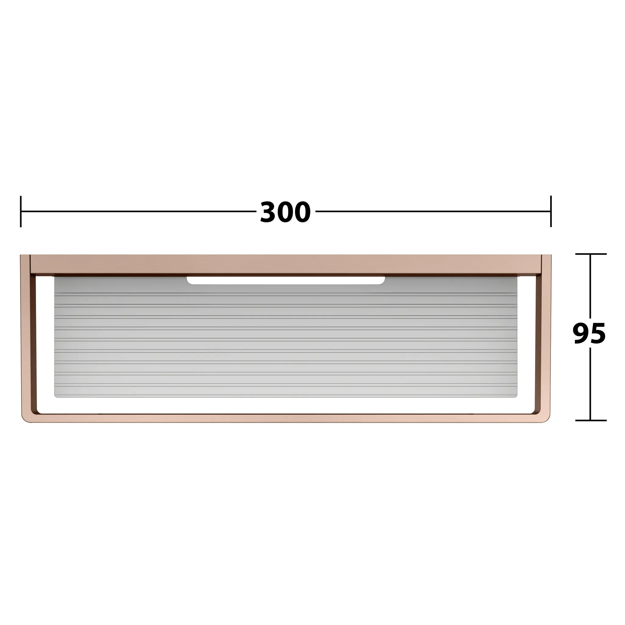 KEUCO EDITION 11 Duschablage Rotgold gebürstet / Alu KEUCO EDITION 11 Duschablage Rotgold gebürstet / Alu