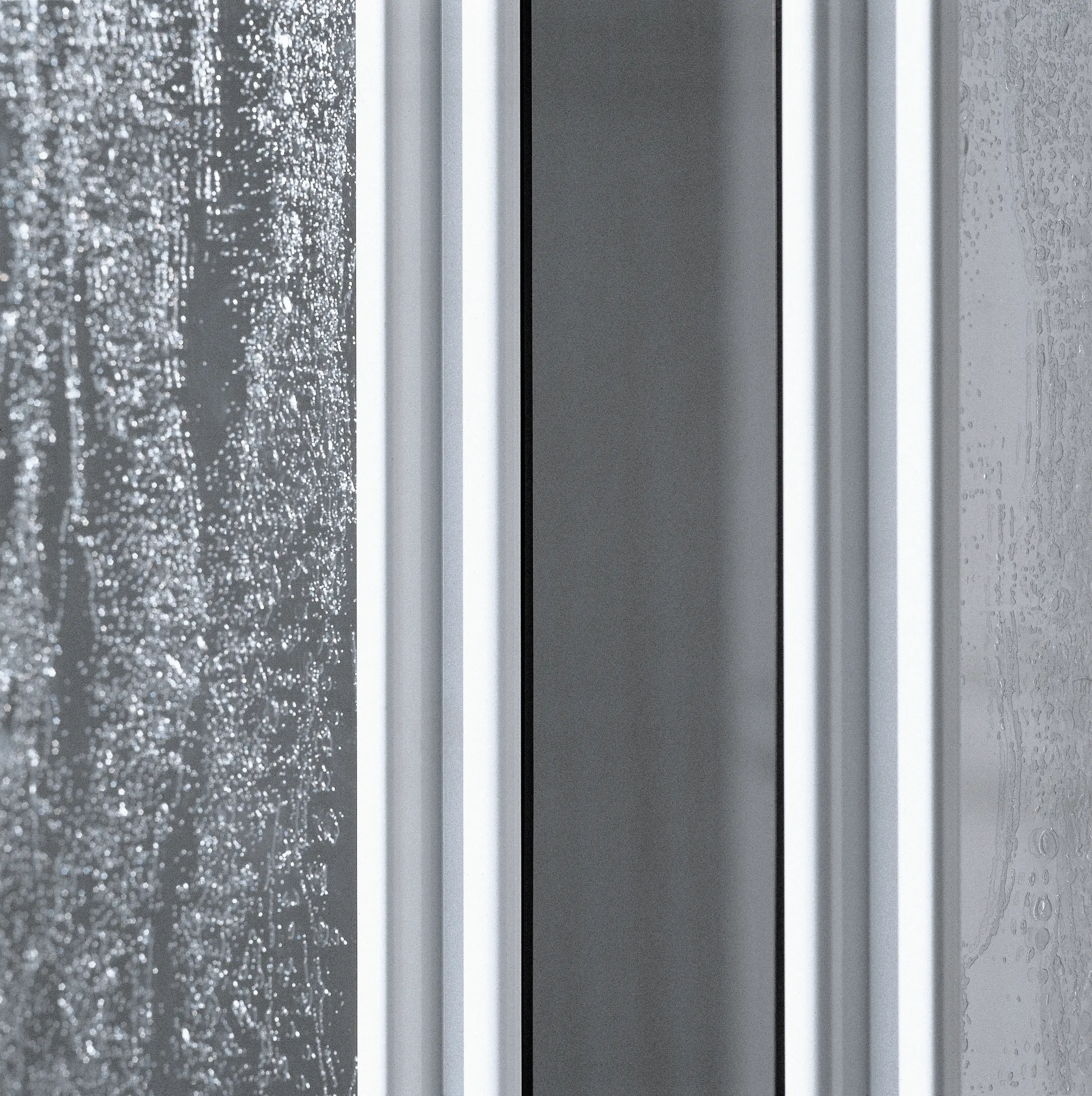 Kermi Duschtür Eckeinstieg 2-teilig (Gleittüren) Halbteil „NOVA 2000“ Glas Kerolan Fontana, Profile Silber Mattglanz, BV: 770 - 792 mm WE: 780 - 802 mm H: 2000 mm
