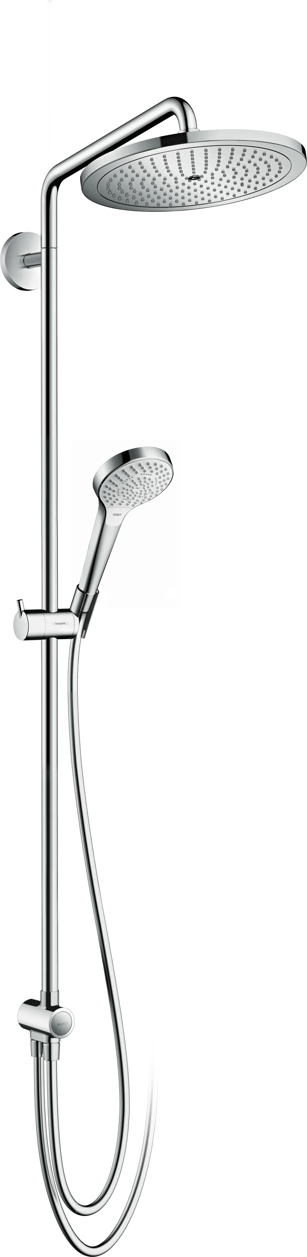 Hansgrohe Croma Select S Showerpipe 280 Reno, Chrom, 10 l/min, 3 bar, Aufputzinstallation