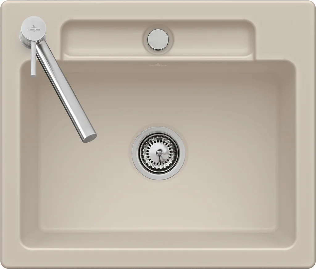 Villeroy & Boch Siluet 60 S Einbauspüle 334600, 600 x 510 mm, TitanCeram, Snow White CeramicPlus