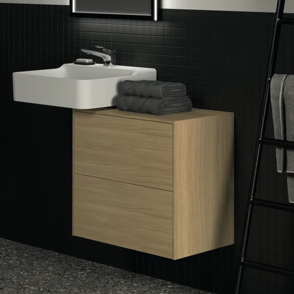 Ideal Standard Waschtischunterschrank „Conca“ 60,2 × 55 × 37,3 cm Eiche hell Furnier