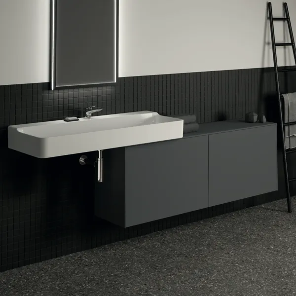 Ideal Standard Waschtischunterschrank Conca, 2 Auszüge, Anthrazit