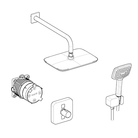 Kludi SMART PUSH Soft SET chrom