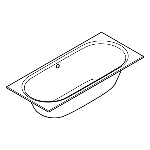 Grohe Essence Keramik Badewanne, Montage von oben, 180 x 80 cm, Titan-Stahl, alpinweiß Grohe Essence Keramik Badewanne, Montage von oben, 180 x 80 cm, Titan-Stahl, alpinweiß